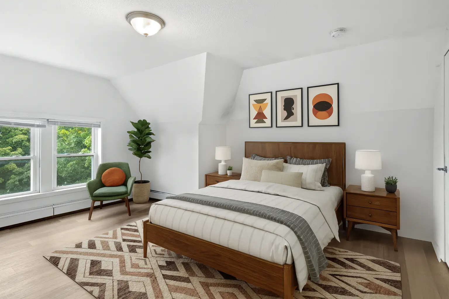 Loft Bedroom — virtually staged, 569 Ottawa Ave